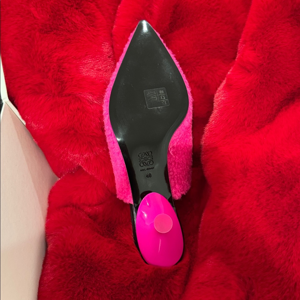 Loewe Fleece Pointed toe Mule - Picture 7 of 11